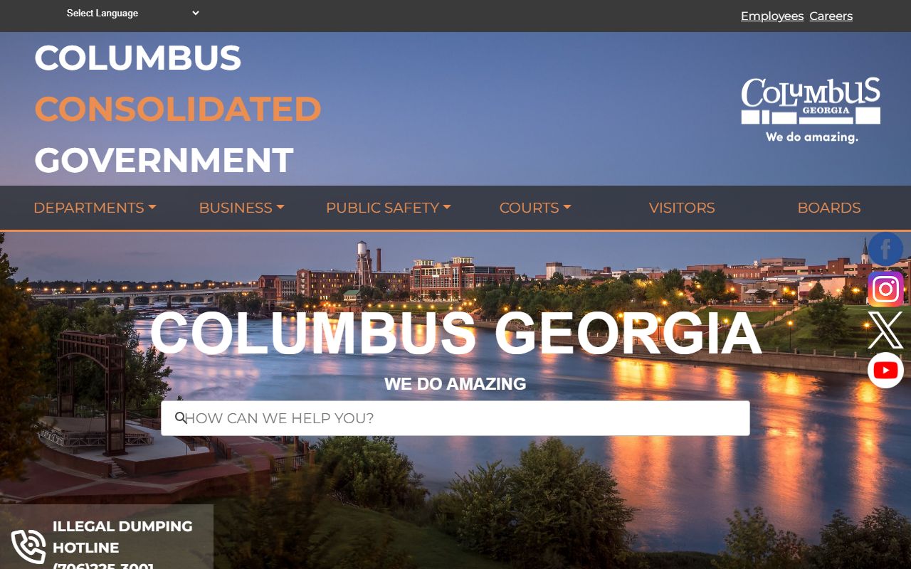 Columbus family court records Muscogee County Courts website