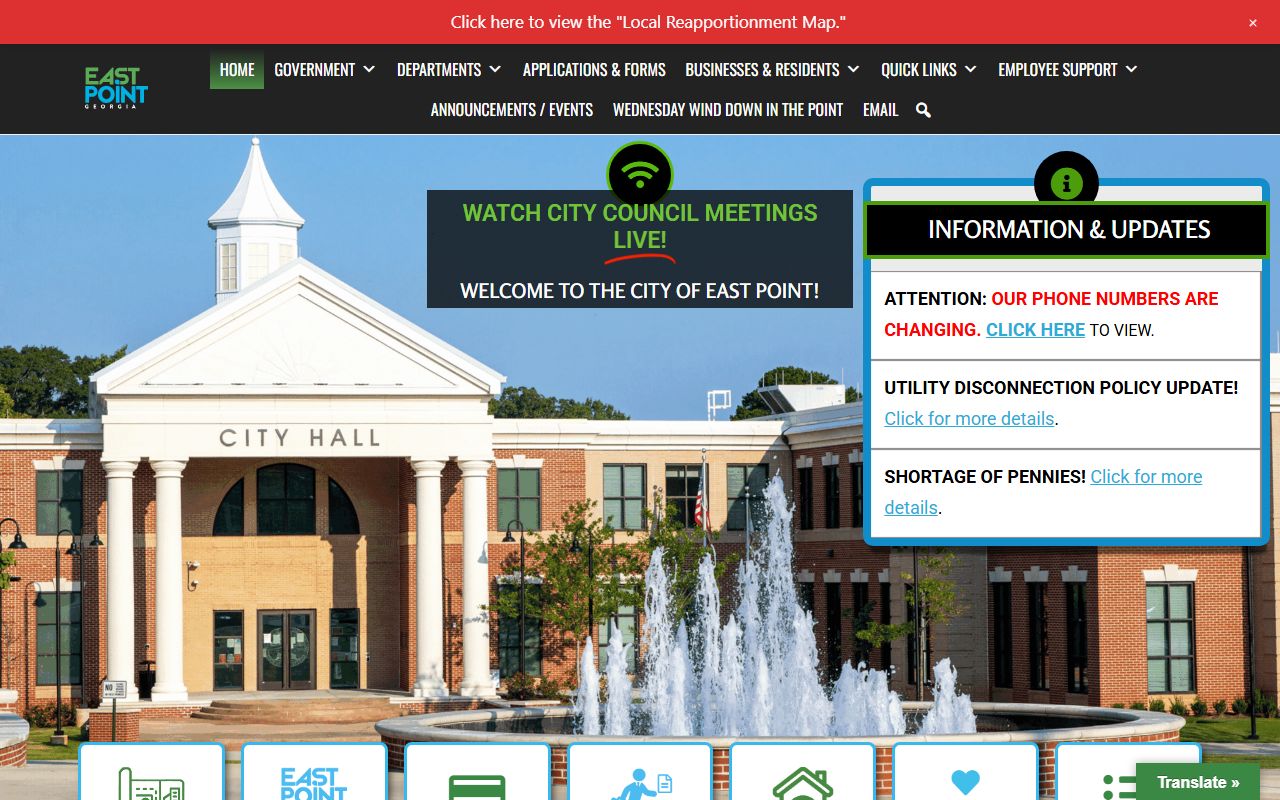 East Point family court records city website for Fulton County court access