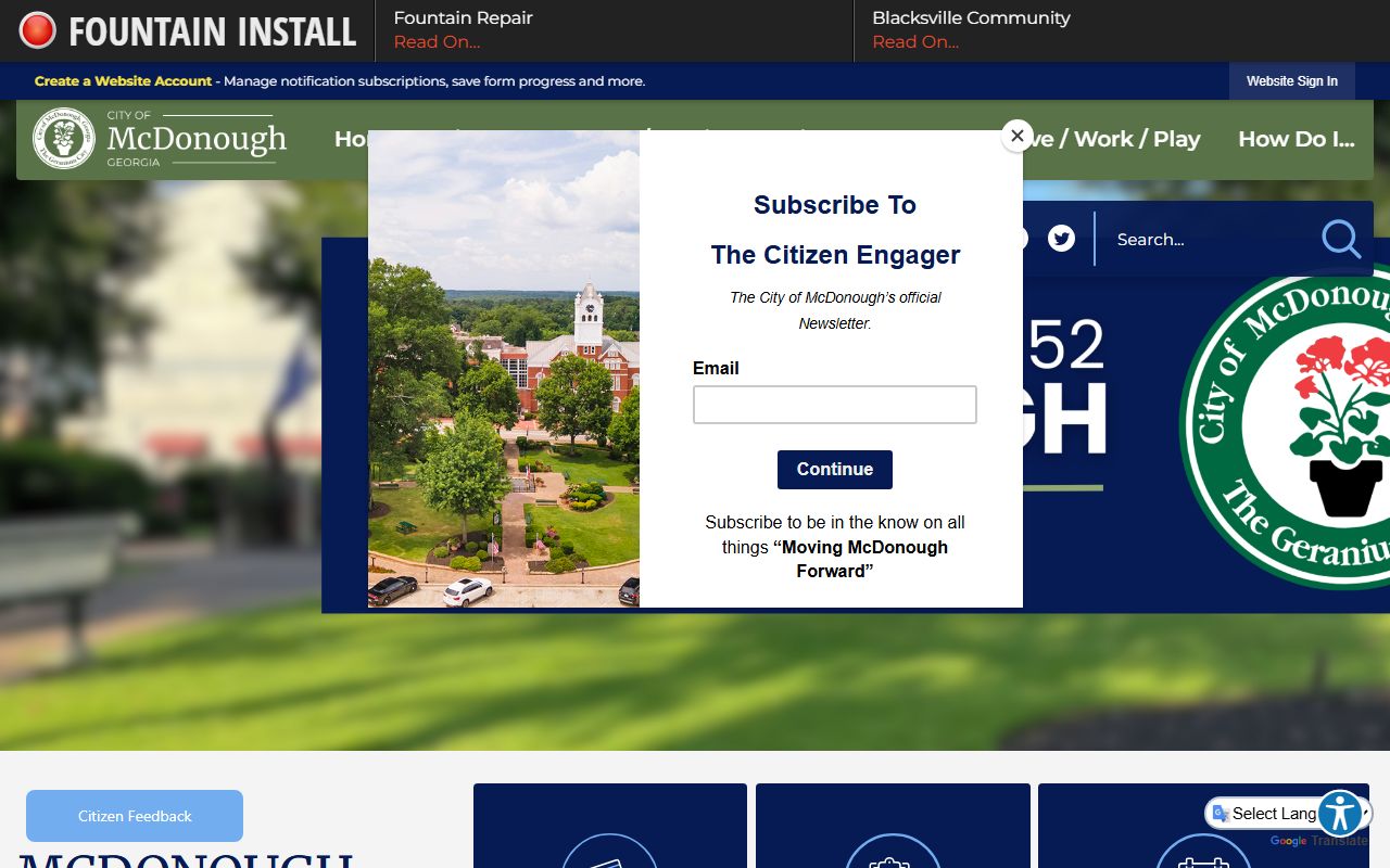McDonough family court records city website for Henry County court access