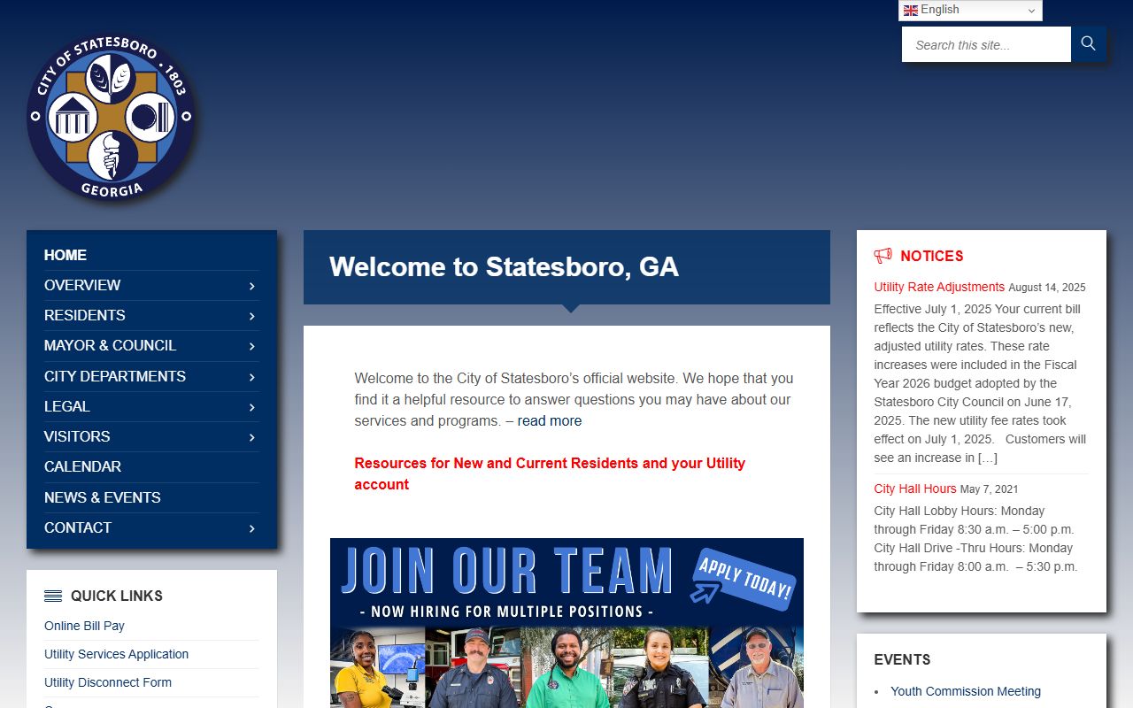 Statesboro family court records city website for Bulloch County court information