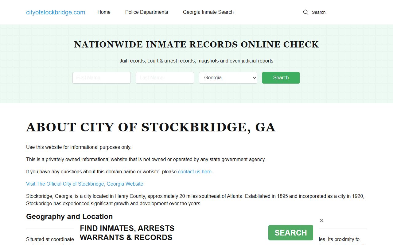 Stockbridge family court records city website for Henry County court access